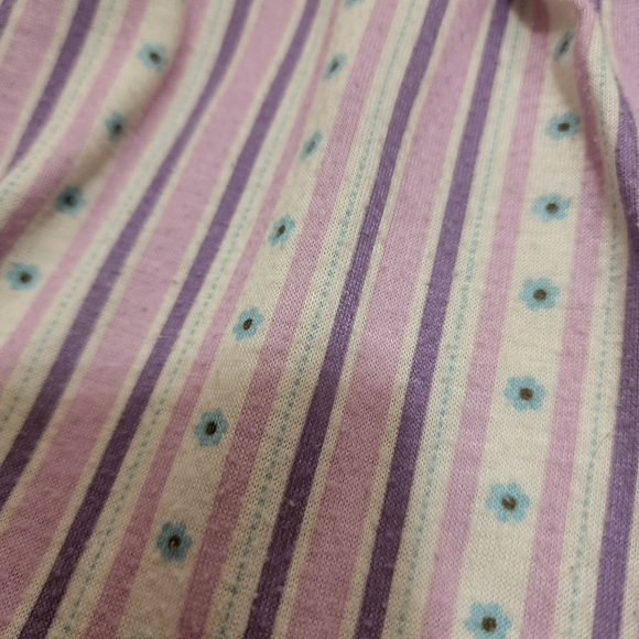 3T purple and cream "kisses" pajama set - Picture 7 of 8